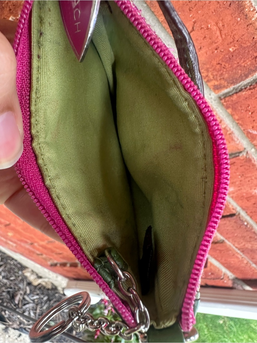 Coach Pink and Green Watermelon Wristlet Charm - Picture 4 of 4